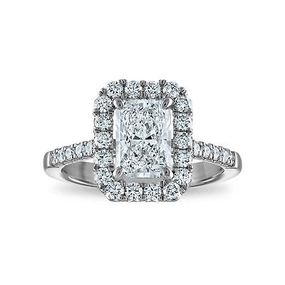 Signature EcoLove Diamond Dreams 1-7/8 CTW Lab Grown Diamond Halo Engagement Ring in 14KT White Gold