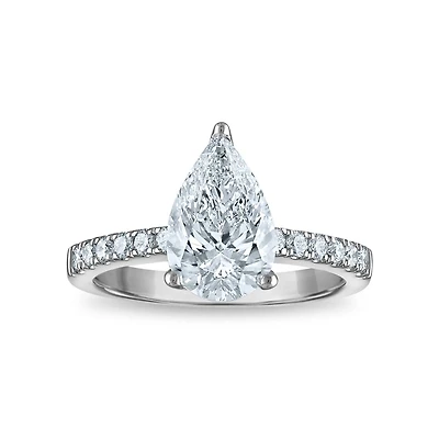 Signature EcoLove Diamond Dreams 2-1/2 CTW Lab Grown Diamond Engagement Ring in 14KT White Gold