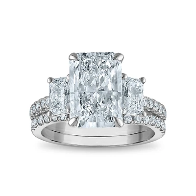 Signature EcoLove Diamond Dreams 5-1/3 CTW Lab Grown Diamond Bridal Set in 14KT White Gold