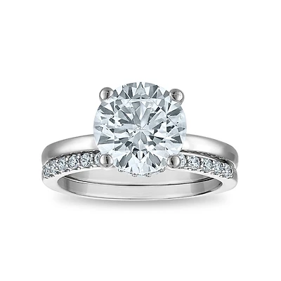 Signature EcoLove Diamond Dreams 3-1/4 CTW Lab Grown Diamond Bridal Set in 14KT White Gold
