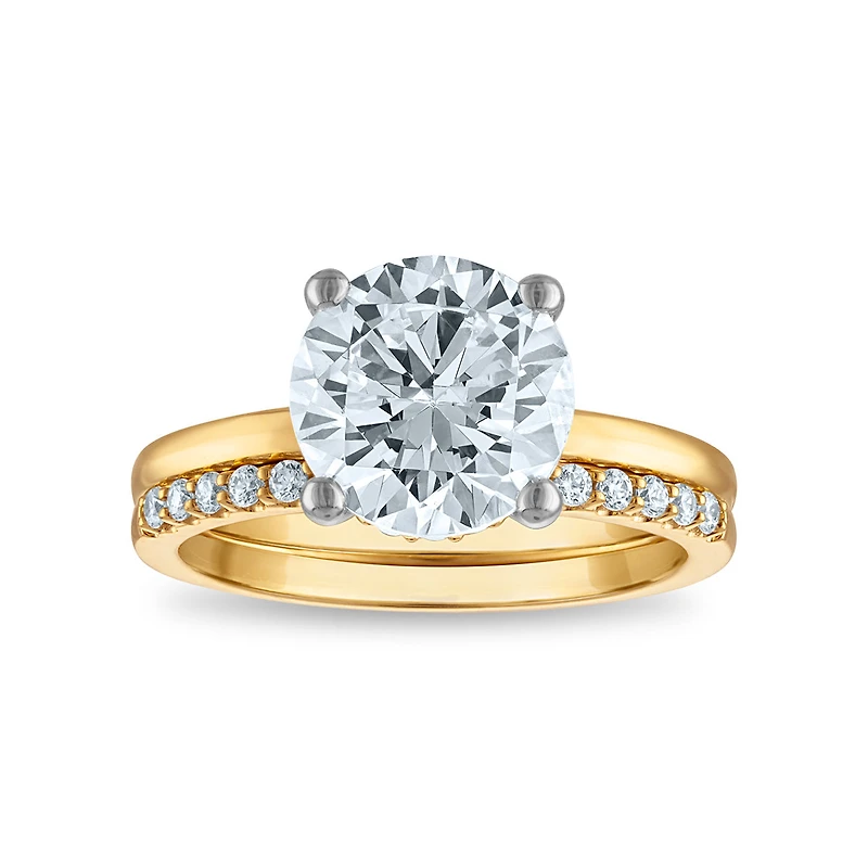 Signature EcoLove Diamond Dreams 3-1/4 CTW Lab Grown Diamond Bridal Set in 14KT Yellow Gold