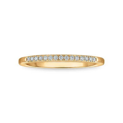 Signature EcoLove 1/10 CTW Lab Grown Diamond Ring in 14KT Yellow Gold