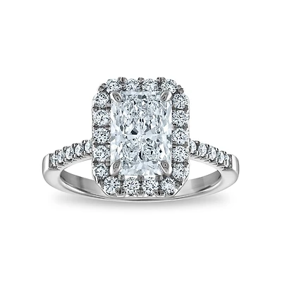 Signature EcoLove Diamond Dreams 2-1/2 CTW Lab Grown Diamond Halo Engagement Ring in Platinum