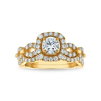 LoveSong EcoLove 1-1/2 CTW Lab Grown Diamond Bridal Set in 10KT Gold