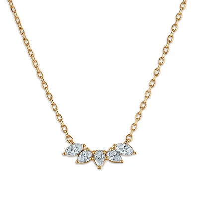 LoveSong 1/5 CTW Lab Grown Diamond Necklace in 18KT Gold Vermeil