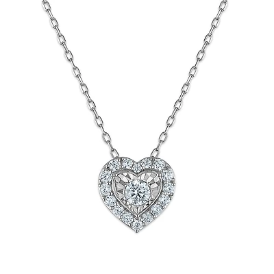 LoveSong EcoLove 1/2 CTW Lab Grown Diamond Heart Pendant