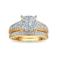 LoveSong EcoLove 7/8 CTW Lab Grown Diamond Bridal Set in 10KT Yellow Gold