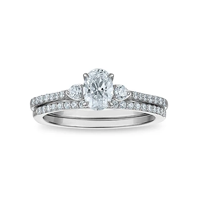 LoveSong EcoLove 3/4 CTW Lab Grown Diamond Bridal Set in 10KT White Gold