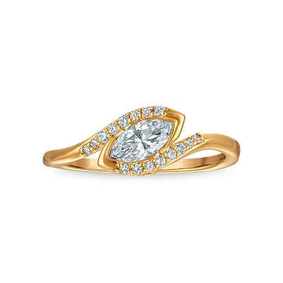 LoveSong EcoLove 1/2 CTW Lab Grown Diamond Ring in 10KT Yellow Gold