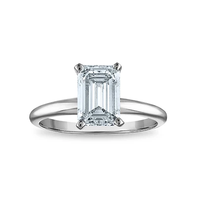 EcoLove 2 CTW Lab Grown Diamond Solitaire Ring in 14KT White Gold