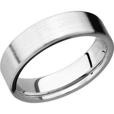 Lashbrook 10KT White Gold Band with Satin Finish