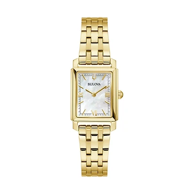 Bulova Womens Classic Goldtone Diamond Accent.  97L177