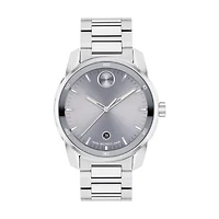 Movado BOLD Verso 42MM Grey Dial Stainless Steel Watch. 3601204