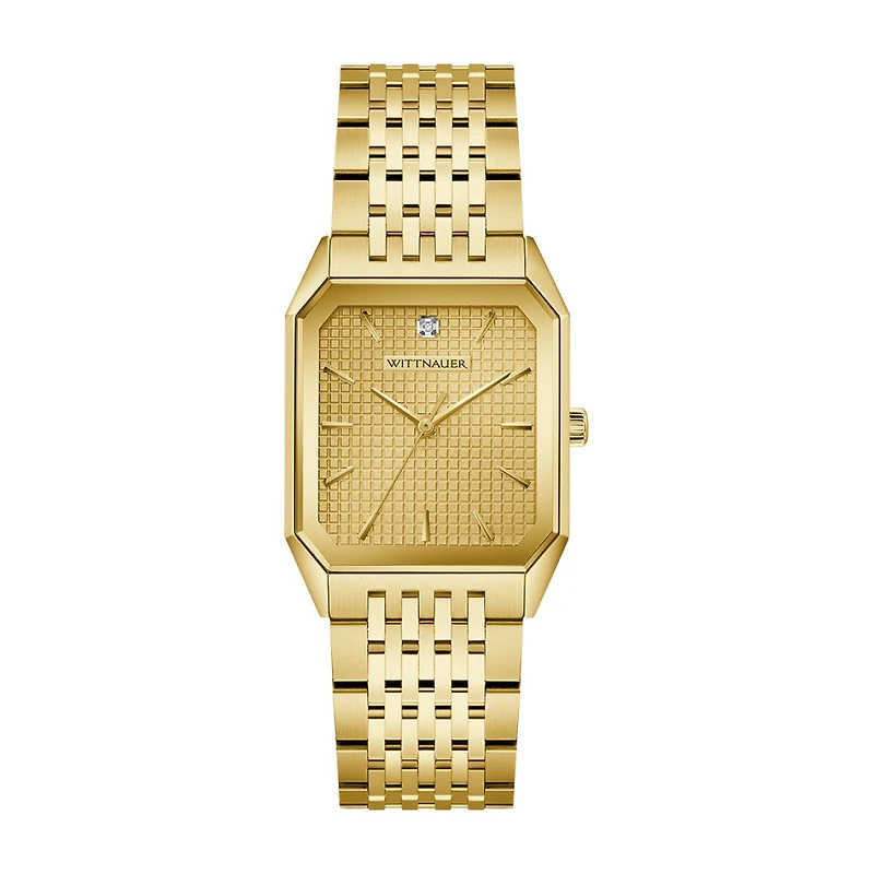 Wittnauer Omni Diamond Dial Rectangular Watch. WN3112