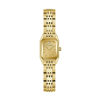 Wittnauer Omni Diamond Dial Goldtone Stainless Steel Watch. WN4121