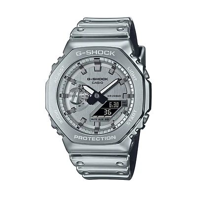 G-Shock G-Steel 49X44MM Analog-Digital Watch with Metallic Silicone Band. GM2100YM-8A