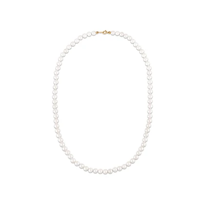 5MM Akoya Pearl 18-inch Necklace in 14KT Yellow Gold