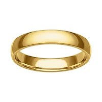 10KT Yellow Gold 4MM Comfort Fit Wedding Band. Size 11