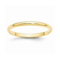 2MM Wedding Ring in 14KT Yellow Gold. Size 7
