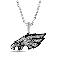 True Fans Fine Jewelry Philadelphia Eagles 18-inch Pendant in Sterling Silver