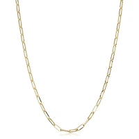 10KT Yellow Gold 18-inch 2.5MM Paperclip Chain