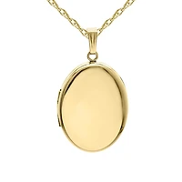 14KT Yellow Gold Filled Polished Oval Locket
