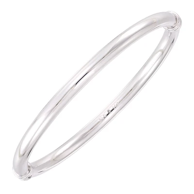 Gold Luxe Bangle Bracelet in 10KT White Gold Over Resin