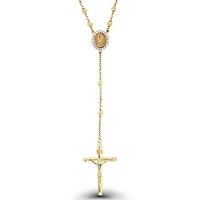 14KT Yellow Gold 26-inch Rosary Necklace