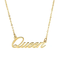 10KT Yellow Gold 18-inch Queen Necklace