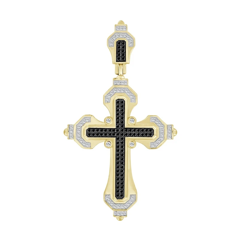 Titán by Adrian Gonzalez 10KT Gold 3/8 CTW Natural Diamond Cross Pendant
