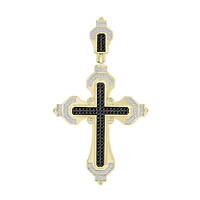 Titán by Adrian Gonzalez 10KT Gold 3/8 CTW Natural Diamond Cross Pendant