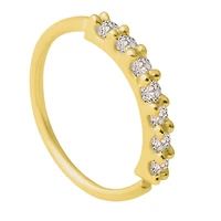 1/10 CTW Lab Grown Diamond Nose Ring in 14KT Yellow Gold