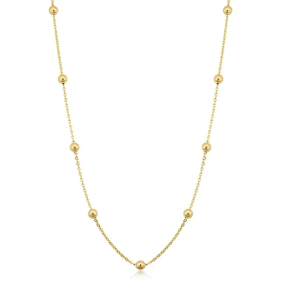 14KT Gold Filled 18-inch Beaded Chain Necklace