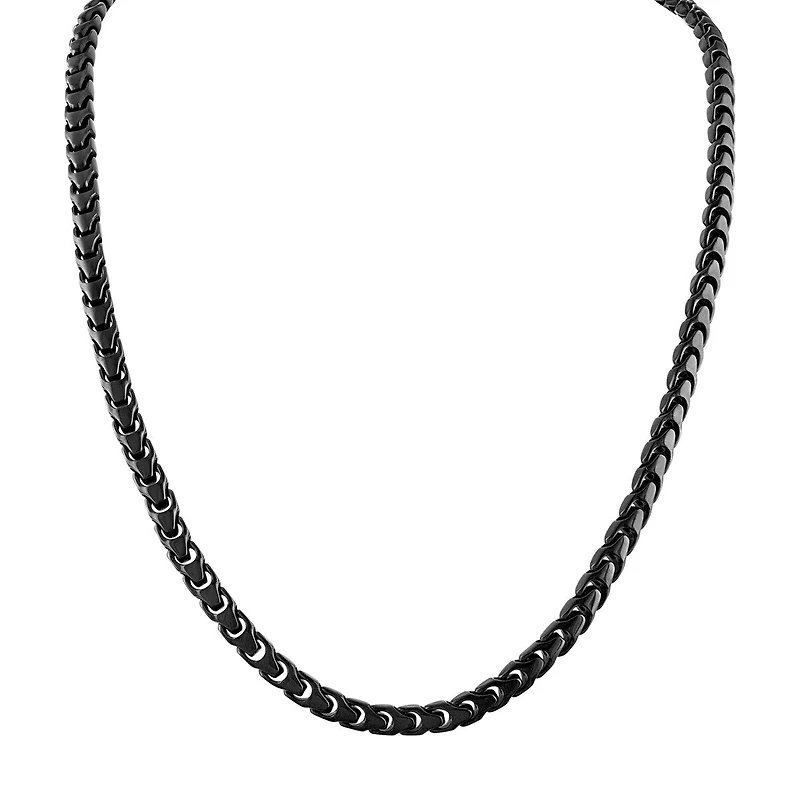 Bulova Black Stainless Steel 22-inch Chain