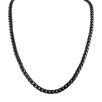 Bulova Black Stainless Steel 22-inch Chain