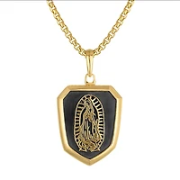 Bulova Gold Plated Sterling Silver 26-inch Lady of Guadalupe Pendant