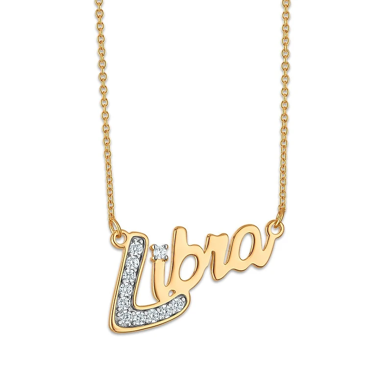 Simone I Smith Collection Libra Necklace in 18KT Gold Plated Sterling Silver