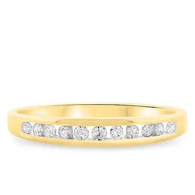 My Trio Rings Encienda 7/8 CTW Lab Grown Diamond Wedding Band Set in 10KT Yellow Gold