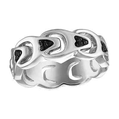 Bulova Marc Anthony Collection Sterling Silver and 1/5 CTW Natural Diamond Ring