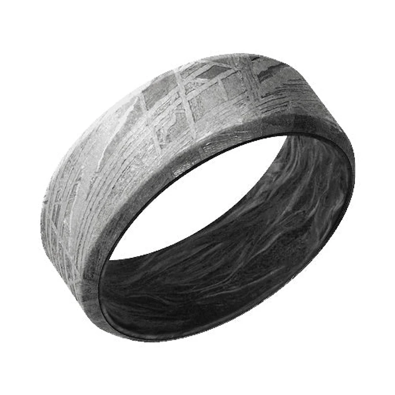 Lashbrook Meteorite Band with None Finish and Forged Carbon Fiber