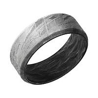 Lashbrook Meteorite Band with None Finish and Forged Carbon Fiber