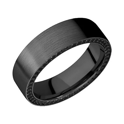 Lashbrook Zirconium Band with Satin Finish