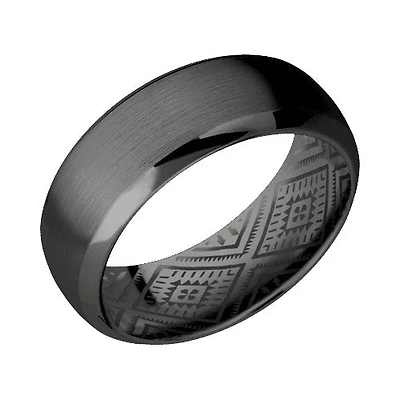 Lashbrook Zirconium Band with Satin Polished Finish