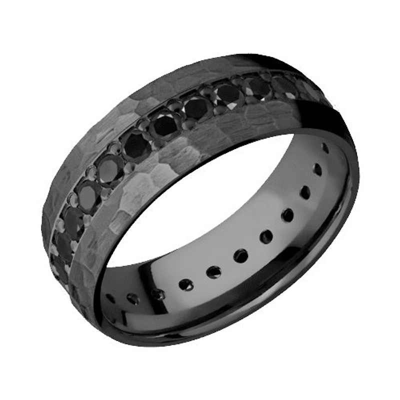 Lashbrook Zirconium Band with Hammer Finish