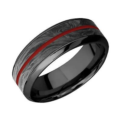 Lashbrook Zirconium Band with Polish Polished Finish