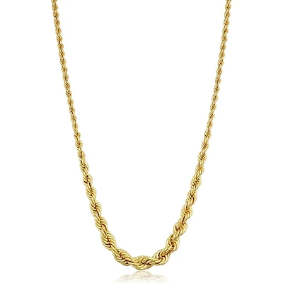 14KT Gold Filled 18-inch Graduated Rope Chain