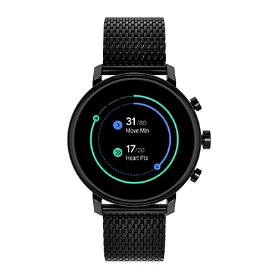 Movado Connect 2.0 Black Ion-Plated Stainless Steel Mesh Bracelet 42MM Smartwatch. 3660034