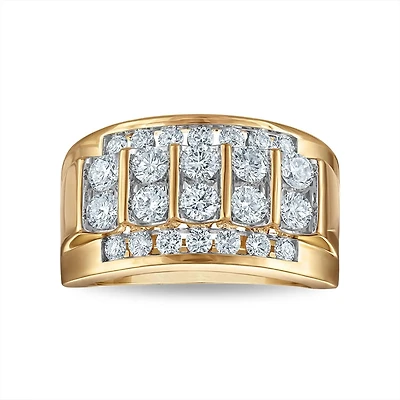 EcoLove 1-1/2 CTW Lab Grown Diamond Wedding Ring in 10KT Yellow Gold