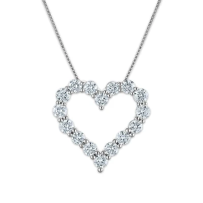 EcoLove 2 CTW Lab Grown Diamond 18-inch Pendant in Sterling Silver