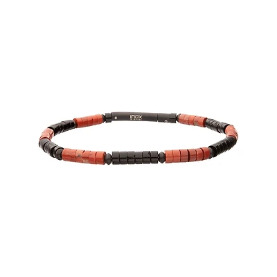Inox Inferno Heishi Bead Bracelet